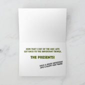 Santa and Presents Card Feestdagen Kaart (Binnen)