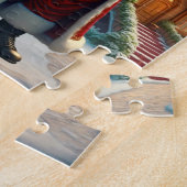 Santa and Reindeer Puzzle Legpuzzel (Zijkant)