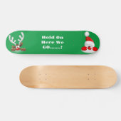 Santa And Reindeer Skateboard (Horizontaal)