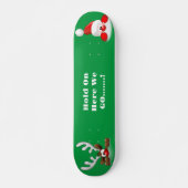 Santa And Reindeer Skateboard (Voorkant)