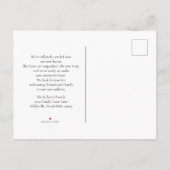 Santa and Reindeer We've Move Announcement  Aankondigingskaart (Achterkant)