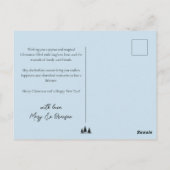 Santa and Reindeer Winter Christmas  Briefkaart (Achterkant)