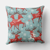 Santa and Reindeers Kussen (Achterkant)