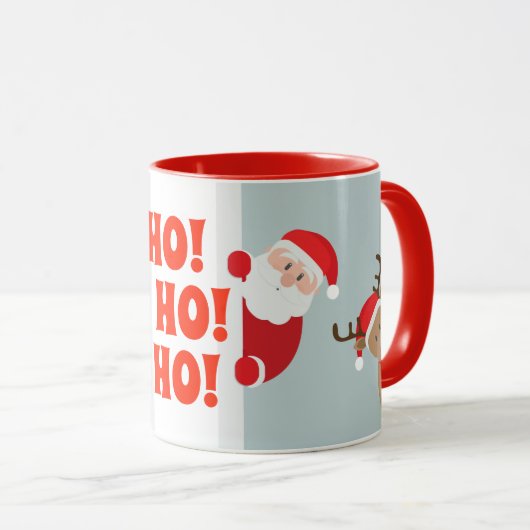 Santa and Rudolph Holiday Mok (Voorkant rechts)