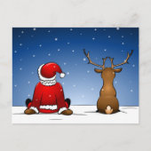 Santa and Ruloph Feestdagenkaart (Voorkant)