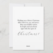 Santa and Snowman Feestdagenkaart (Achterkant)