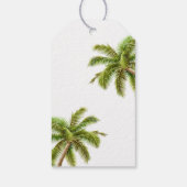 Santa and Snowman Mele Kalikimaka Christmas Cadeaulabel (Achterkant)