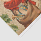  Santa, Angel, Holly & Muziekcollage Tissuepapier (Detail)