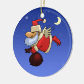 Santa Angel Keramisch Ornament (Links)