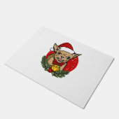 Santa angry chihuahua Kerstmis Classic T-Shirt Deurmat (Schuin)