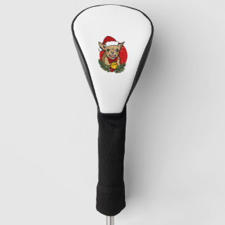 Santa angry chihuahua Kerstmis Classic T-Shirt Golfheadcover