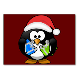 Santa Animal Penguin Party Speelgoed Vakantiebeste Kaart