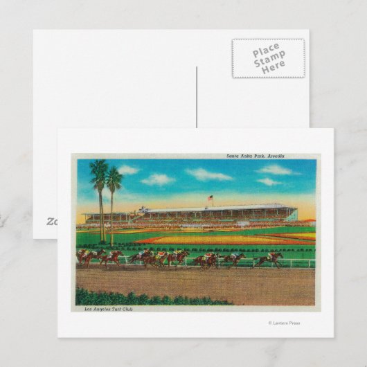 Santa Anita Park Horse Races Arcadia, CA Briefkaart (Voorkant / Achterkant)