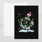 Santa Anker Koele Kerstverlichting Zeilen Kaart (Voorkant / Achterkant)