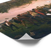 Santa Anna Surrender naar Sam Houston in San Jacin Poster (Hoek)