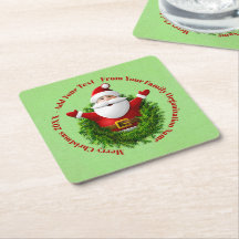 Santa Announing Jouw tekst Name Year Red Green