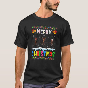 Santa Ant Animals Merry Kerstpajama T-shirt
