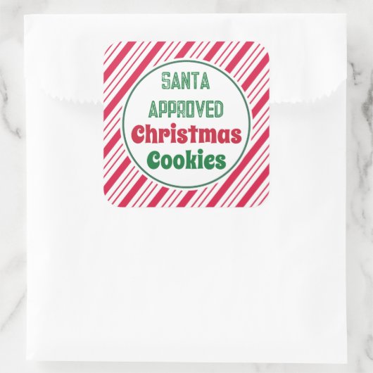 Santa Approved Christmas Cookies Stickers (Tas)