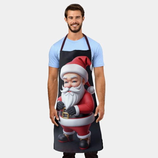 Santa Apron Schort (Gedragen)
