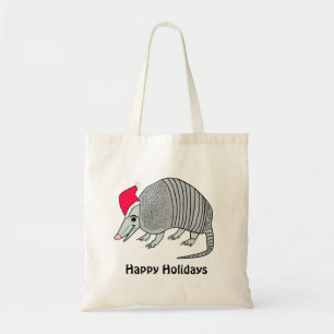 Santa Armadillo Prettige feestdagen Tas