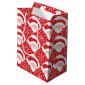 Santa Art Gift Bag Medium Cadeauzakje (Achterkant Gekanteld)