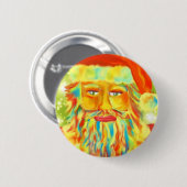 Santa Art Pin Ronde Button 5,7 Cm (Voorkant /achterkant)