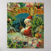 Santa  Art Print Collage Holiday (Voorkant)