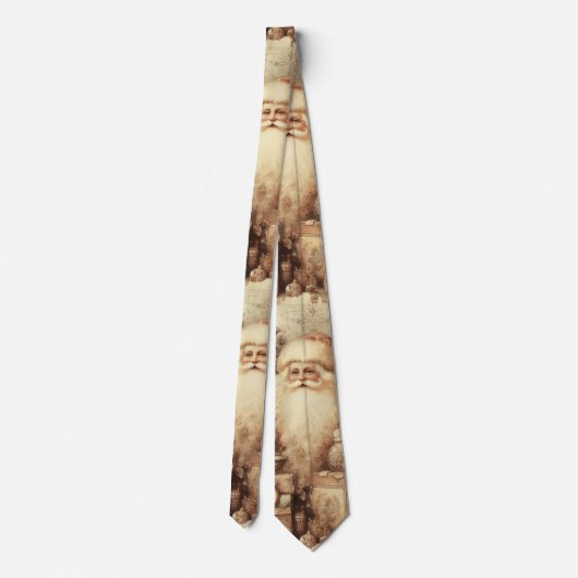  Santa Artwork. Sepia toned art Stropdas (Achterkant)