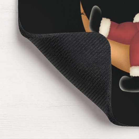 Santa Aslapen op Moon Muismat (Hoek)