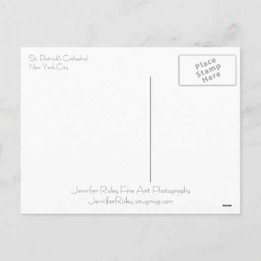 Santa at St. Patrick's Cathedral Postcard Feestdagenkaart (Achterkant)