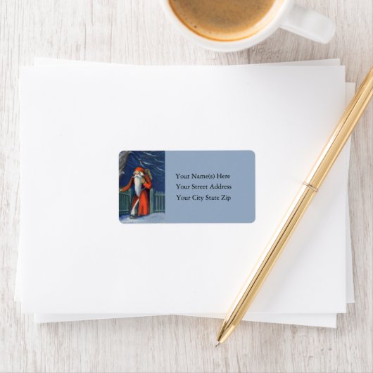 Santa at the Gate  Address Label (Insitu)