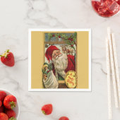 Santa at the Window with Speelgoed Bag Servetten (Insitu)