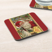 Santa at the Window with Toys Onderzetter (Linkerzijde)