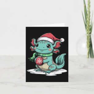 Santa Axolotl Dierenvriend Winter Vibe Christmas P Kaart