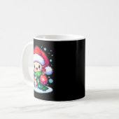 Santa Axolotl Funny Cute Xmas Funny Christmas  Koffiemok (Voorkant links)