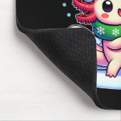 Santa Axolotl Funny Cute Xmas Funny Christmas  Muismat (Hoek)