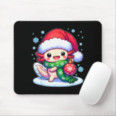 Santa Axolotl Funny Cute Xmas Funny Christmas  Muismat (Met muis)