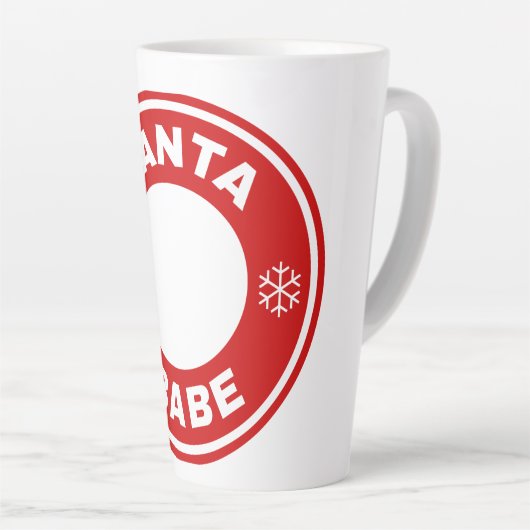 Santa Babe Custom Personaliseer Melanine Kerstmis Latte Mok (Rechterhoek)