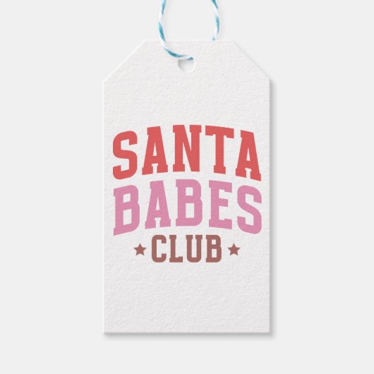 Santa Babe's Club Cadeaulabel (Voorkant)