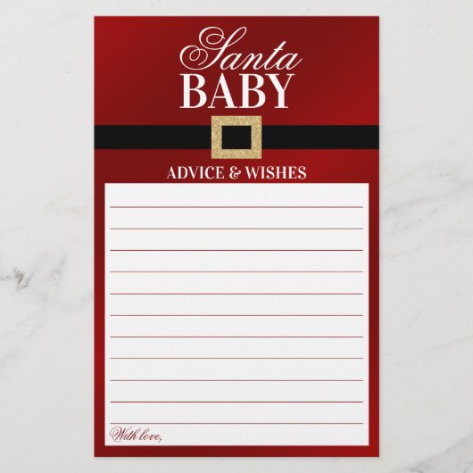 Santa Baby | Advies en wensen voor kerstBaby showe (Voorkant)