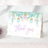 Santa Baby Baby shower Bedankkaart