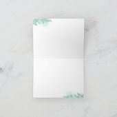 Santa Baby Baby shower Bedankkaart (Binnen)