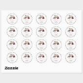 Santa Baby Baby shower Dank u Ronde Sticker (Vel)