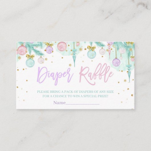 Santa Baby Baby shower Informatiekaartje (Voorkant)