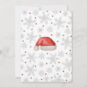 Santa Baby Baby shower Kaart (Achterkant)