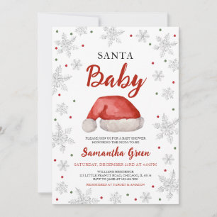 Santa Baby Baby shower Kaart