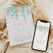 Santa Baby Baby shower Kaart