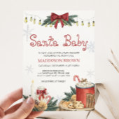 Santa Baby Baby shower Kaart