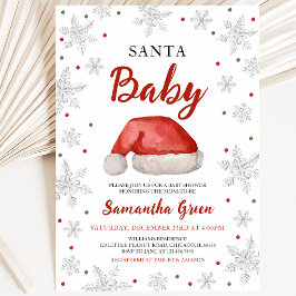 Santa Baby Baby Shower Uitnodiging