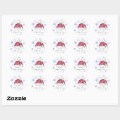 Santa Baby - babyborrel  Ronde Sticker (Vel)